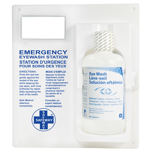 Poste de douche oculaire - Poste simple a/solution ophtalmique Mukwa Safety Services