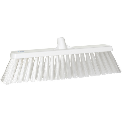 Large Particle Push Broom Head, 2-1/2", Polyester, White Mukwa Safety Services