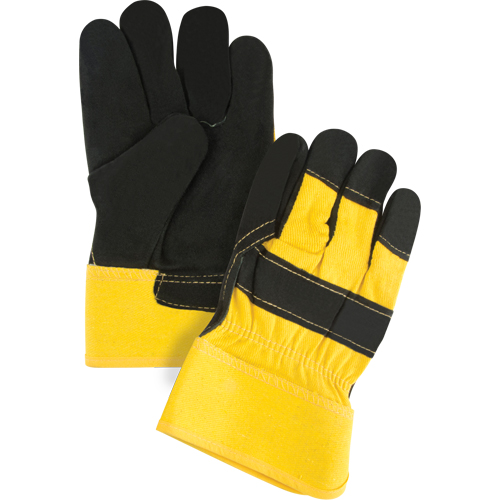 Gants d'ajusteur doubl&eacute;s pour l'hiver &agrave; chaleur sup&eacute;rieure, Grand, Paume en Cuir de vache refendu, Doublure en Thinsulate Mukwa Safety Services