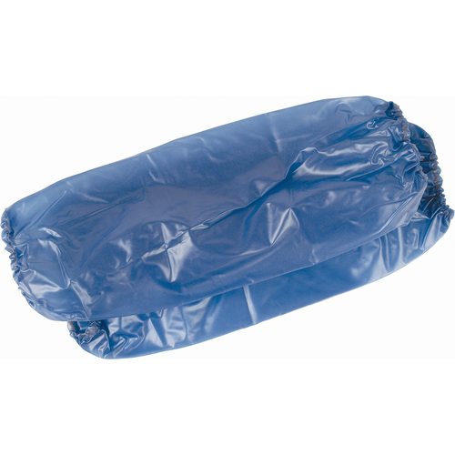 Manchettes l&eacute;ger, Longueur de 18", Vinyle, Bleu Mukwa Safety Services