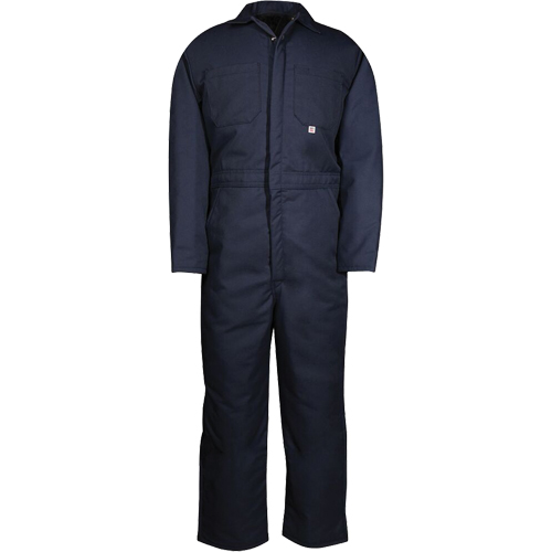 Insulated Coveralls, Men's, Navy Blue, Size Medium Mukwa Safety Services