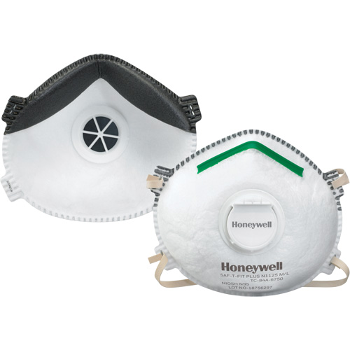Saf-T-Fit&reg; Plus N1125 Particulate Respirators, N95, NIOSH Certified, Large/Medium Mukwa Safety Services