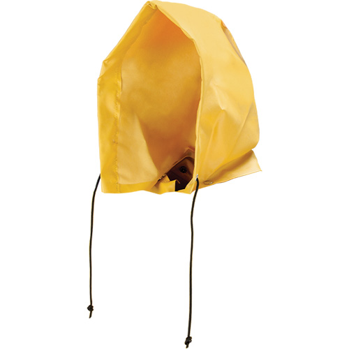 Neo-Slick Chemical & Acid Resistant Rain Hood, One Size, Yellow, PVC Mukwa Safety Services