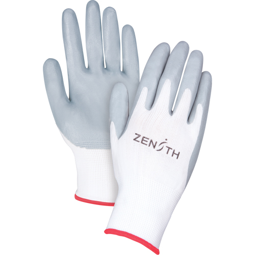 Lightweight Breathable Coated Gloves, 7/Small, Foam Nitrile Coating, 13 Gauge, Polyester Shell Mukwa Safety Services