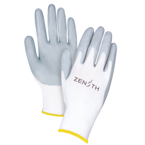 Lightweight Breathable Coated Gloves, 11/2X-Large, Foam Nitrile Coating, 13 Gauge, Polyester Shell Mukwa Safety Services