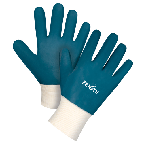Gants &agrave; poignet en tricot de poids lourd, 11/2T-Grand, R&ecirc;vetement Nitrile, Enveloppe en Coton Mukwa Safety Services