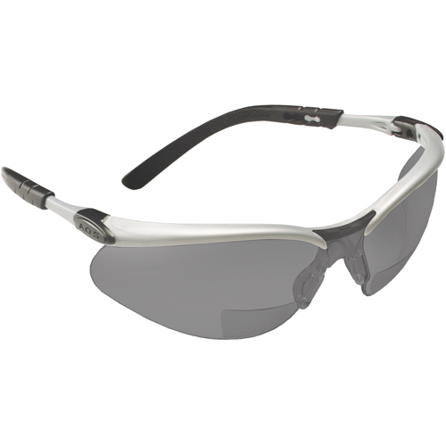 Lunettes de s&eacute;curit&eacute; BX avec verres de lecture, Antibu&eacute;e, Grise/fum&eacute;e, Dioptrie 1,5 Mukwa Safety Services