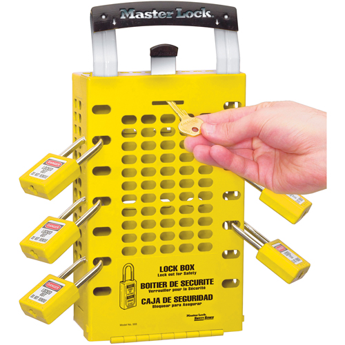 Latch Tight Lock Boxes, Yellow Mukwa Safety Services