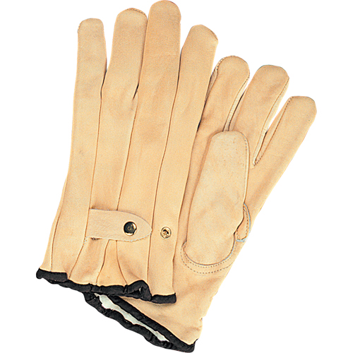 Gants de cordeur doubl&eacute;s pour l'hiver, Petit, Paume Cuir fleur de vache, Doubleure Molleton Mukwa Safety Services