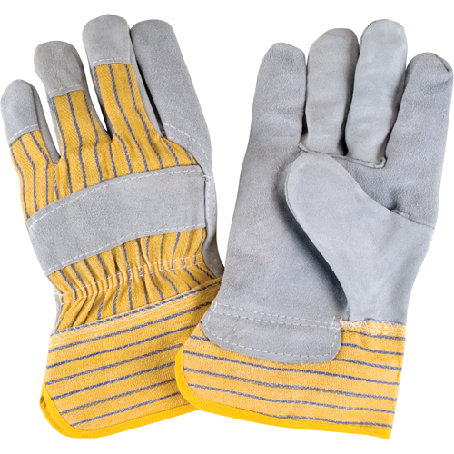 Gants d'ajusteur rugueux de premi&egrave;re qualit&eacute;, Grand, Paume en Cuir de vache refendu, Doublure en Coton Mukwa Safety Services