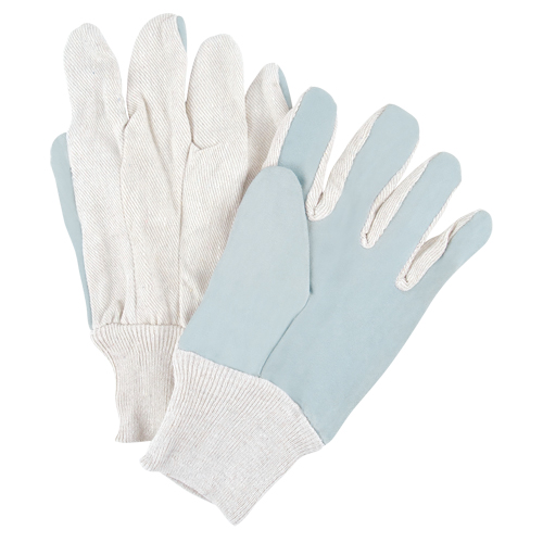 Gants de travail de premi&egrave;re qualit&eacute;, Grand, Paume en Cuir de vache refendu Mukwa Safety Services
