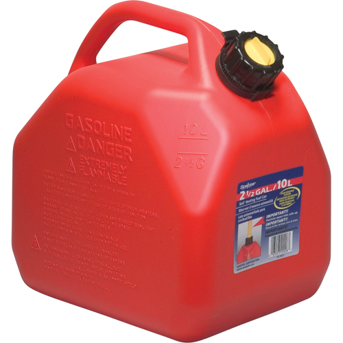 Jerry Cans, 2.5 US gal./10 L, Red, CSA Compliant/ULC Mukwa Safety Services