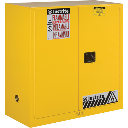 Sure-Grip&reg; Ex Flammable Storage Cabinets, 30 gal., 2 Door, 43" W x 44" H x 18" D Mukwa Safety Services