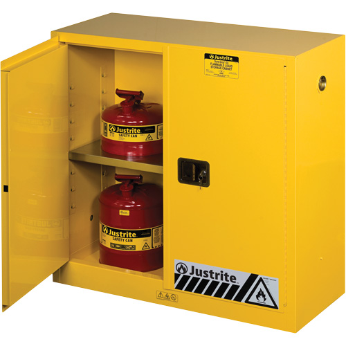 Sure-Grip&reg; Ex Flammable Storage Cabinets, 30 gal., 2 Door, 43" W x 44" H x 18" D Mukwa Safety Services