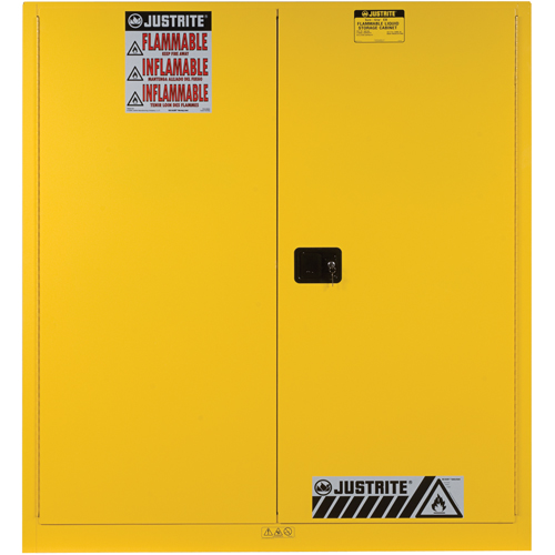 Armoires Sure-Grip EX pour entreposage de barils &agrave; la verticale, Capacit&eacute; de 60 gal. US, 2 barils, Jaune Mukwa Safety Services