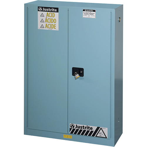 Armoires de s&eacute;curit&eacute; pour acides & produits corrosifs avec doublure ChemCor, 45 gal., 43" x 65" x 18" Mukwa Safety Services