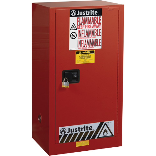 Sure-Grip&reg; EX Combustibles Safety Cabinet for Paint and Ink, 20 gal., 2 Shelves Mukwa Safety Services