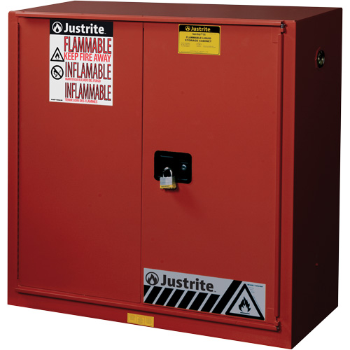 Armoire de s&eacute;curit&eacute; pour la peinture et les encres combustibles EX Sure-Grip, 40 gal., 3 tablettes Mukwa Safety Services