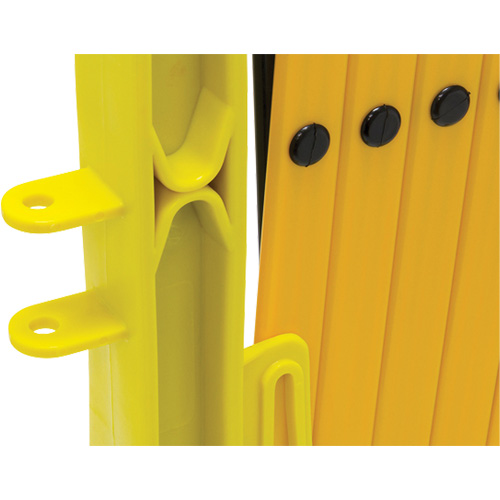 Xpandit Barricade, 36" H x 11.5' L, Black/Yellow Mukwa Safety Services