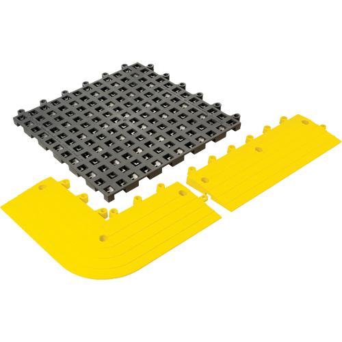 Tapis Ergodeck tout usage No 564 & No 566, PVC, 1-1/2' la c, 1-1/2' lo, 7/8" &eacute;paisseur, Charbon Mukwa Safety Services