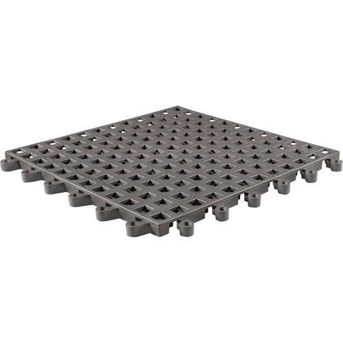 Tapis Ergodeck tout usage No 564 & No 566, PVC, 1-1/2' la c, 1-1/2' lo, 7/8" &eacute;paisseur, Charbon Mukwa Safety Services