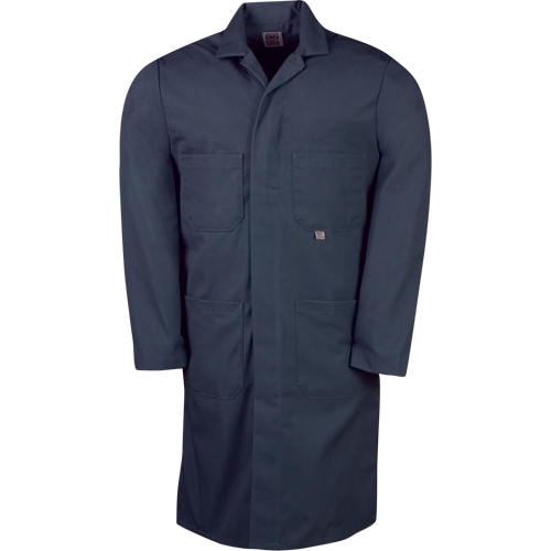 Lab Coats, Poly-Cotton, 40, Navy Blue Mukwa Safety Services