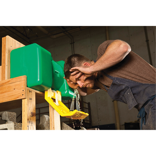 Eyewash Station, Gravity-Fed, 9 gal. Capacity, Meets ANSI Z358.1 Mukwa Safety Services