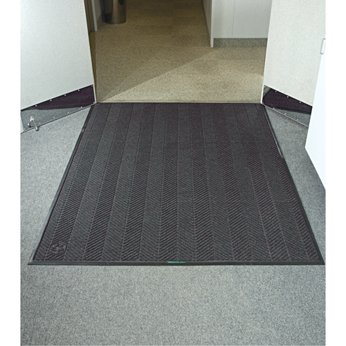 Waterhog&reg; Eco Elite Matting, Wiper/Scraper, 4' x 6' x 3/8", Grey Ash Mukwa Safety Services