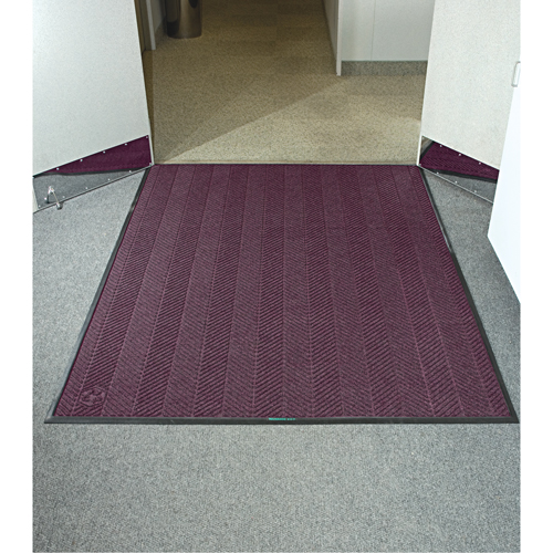 Tapis Waterhog Eco Elite, Essuie-pieds/grattoir, 3' x 8' x 3/8", Marron Mukwa Safety Services