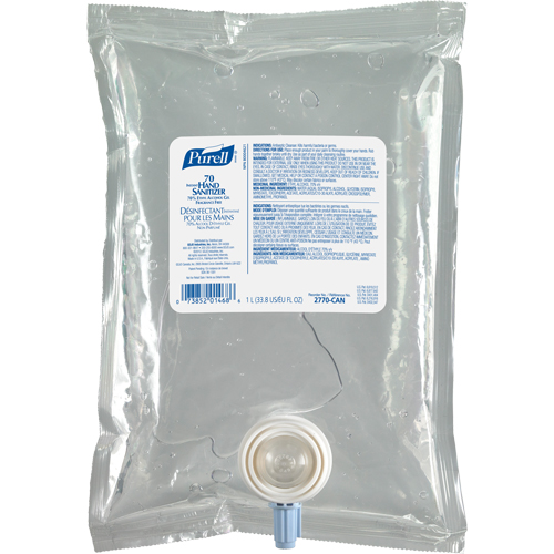 Gel d&eacute;sinfectant pour les mains NXT Advanced, 1000 ml, Cartouche de recharge, 70 % alcool Mukwa Safety Services