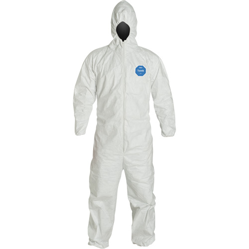 Hooded Coveralls, 3X-Large, White, Tyvek&reg; 400 Mukwa Safety Services