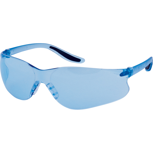 Z500 Series Safety Glasses, Blue Lens, Anti-Scratch, ANSI Z87+/Meets/Exceeds CSA Z94.3 Mukwa Safety Services