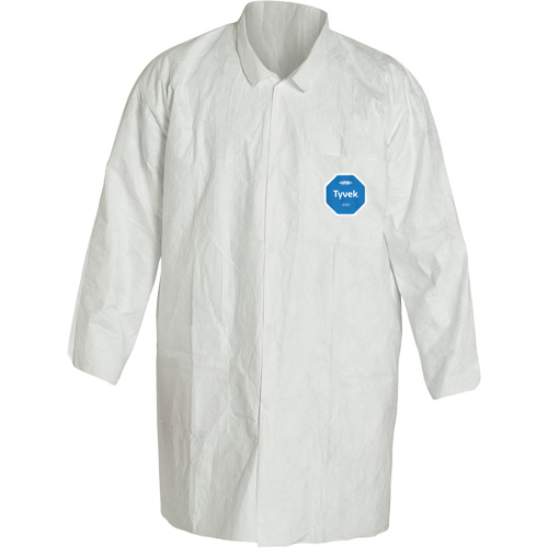 Lab Coat, Tyvek&reg; 400, White, 2X-Large Mukwa Safety Services