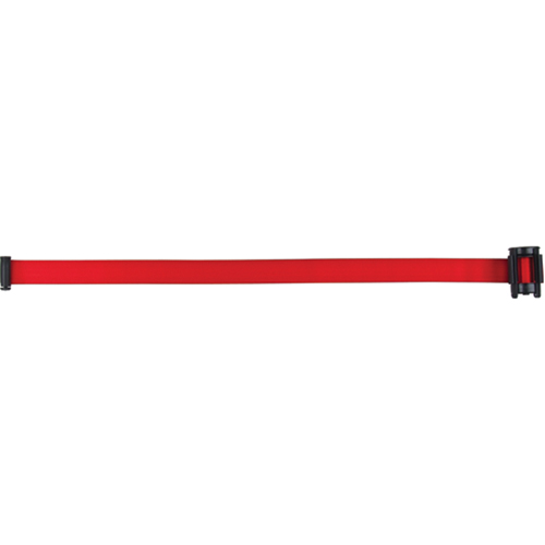 Cartouche de ruban pour assembler votre propre barri&egrave;re de contr&ocirc;le des foules, Vierge, 7', Ruban Rouge Mukwa Safety Services