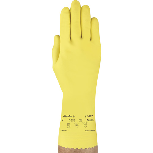 Gants Versatouch 297, Taille T-Grand/10, 12" lo, Latex de caoutchouc, Doublure en Ouat&eacute;e, 20 mils Mukwa Safety Services