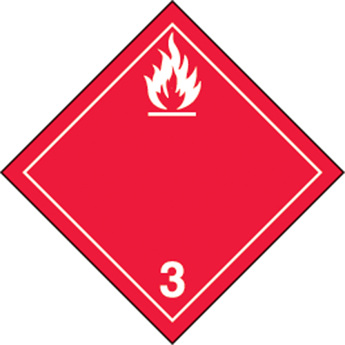 &eacute;tiquettes d'exp&eacute;dition TMD, Classe 3, Liquides inflammables, Papier Mukwa Safety Services