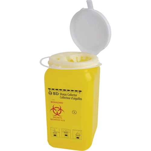 Boîtes pour objets pointus & tranchants BD, Capacit&eacute; de 1,4 L  Mukwa Safety Services