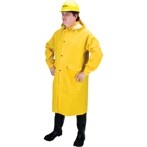 RZ200 Long Rain Coat, Polyester, Medium, Yellow Mukwa Safety Services