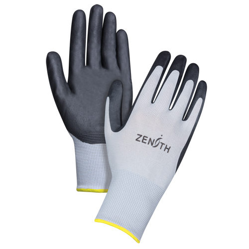 Gants l&eacute;gers enduits et respirants, 11/2T-Grand, R&ecirc;vetement Mousse de nitrile, Calibre 13, Enveloppe en Polyester Mukwa Safety Services