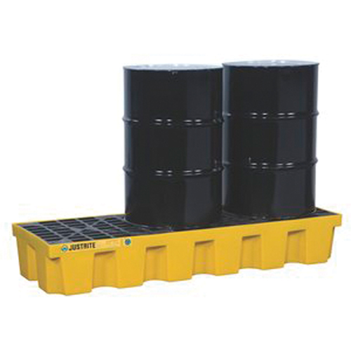 EcoPolyBlend Spill Control Pallets - Without Drain, 75 US gal. Spill Capacity, 73" x 25" x 11.6" Mukwa Safety Services