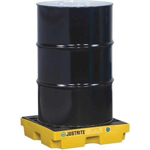 EcoPolyBlend Accumulation Centers, 12 US gal. Spill Capacity, 25" x 25" x 5.5" Mukwa Safety Services