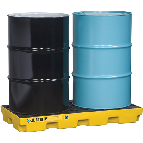 EcoPolyBlend Accumulation Centers, 24 US gal. Spill Capacity, 49" x 25" x 5.5" Mukwa Safety Services