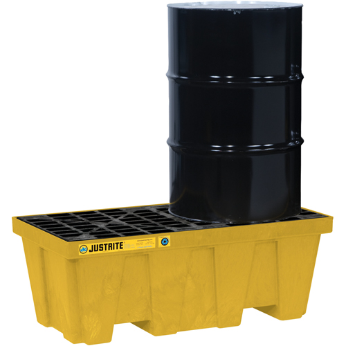 EcoPolyBlend Spill Control Pallets - Without Drain, 66 US gal. Spill Capacity, 49" x 25" x 18" Mukwa Safety Services