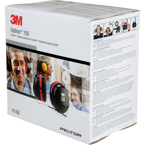 Peltor Optime 105 Series Earmuffs, Neckband, 29 NRR dB Mukwa Safety Services