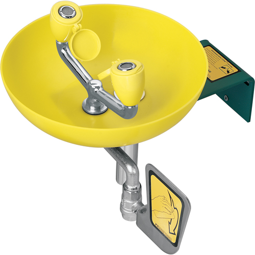 Eyewash Station, Wall-Mount Installation, Plastic Bowl Mukwa Safety Services