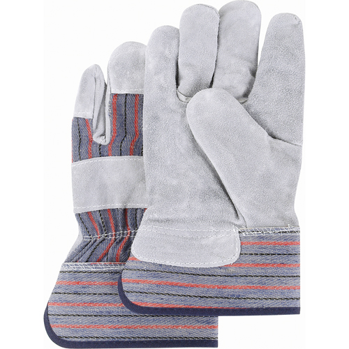 Premium Quality Fitters Gloves, Large, Split Cowhide Palm, Cotton Inner Lining Mukwa Safety Services