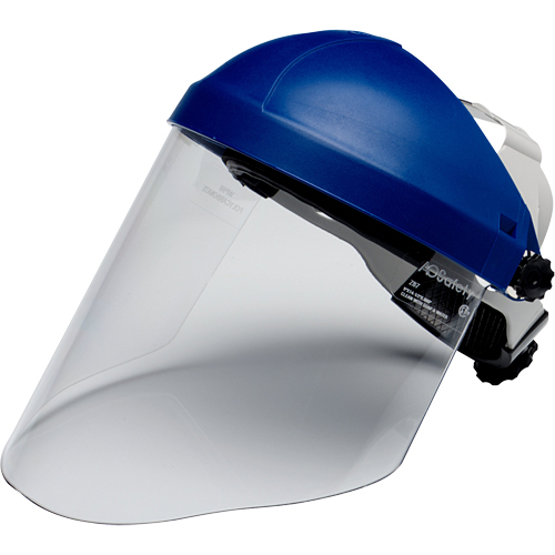 Ratchet Headgear with Faceshield, Polycarbonate, Ratchet Suspension Mukwa Safety Services