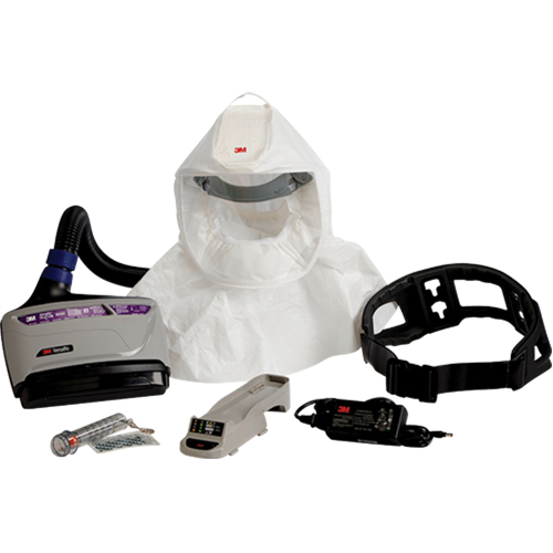Trousse Easy-Clean pour APR motoris&eacute; TR-600 de Versaflo, Capuchon & visi&egrave;re, Pile Lithium-ion Mukwa Safety Services