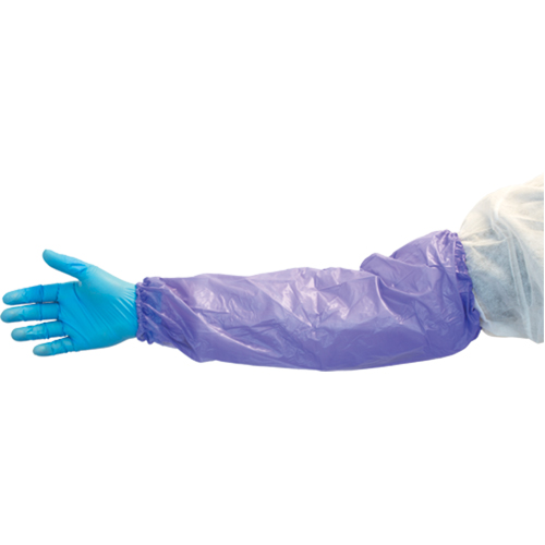 Lightweight Sleeves, 18" long, Vinyl, Blue Mukwa Safety Services