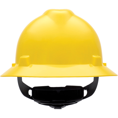 Casques de s&eacute;curit&eacute; &agrave; bordure compl&egrave;te V-Gard, R&eacute;pond aux normes CSA type 1, Suspension Rochet, Non ventil&eacute; Mukwa Safety Services
